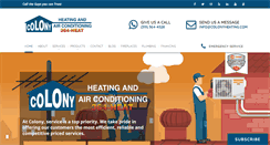Desktop Screenshot of colonyheating.com