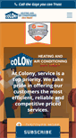 Mobile Screenshot of colonyheating.com